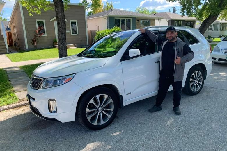 Ewa with her Kia Sorento SX