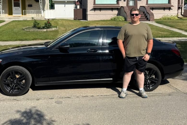 Ethan with his Mercedes-Benz C300